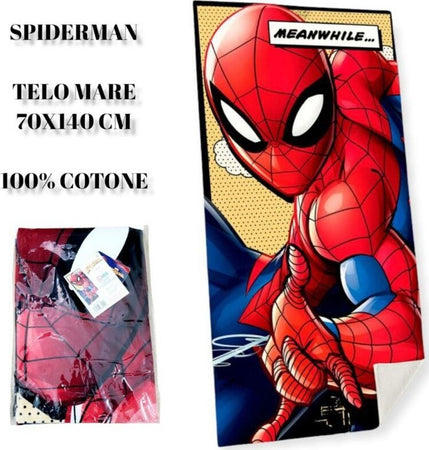 Telo mare SPIDERMAN cm 70x140 in cotone Telo mare SPIDERMAN cm 70x140 in cotone