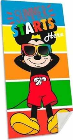 Telo-Mare-In-Cotone-Topolino-Mickey-Mouse-Asciugamano-Mare-Piscina-Bambini