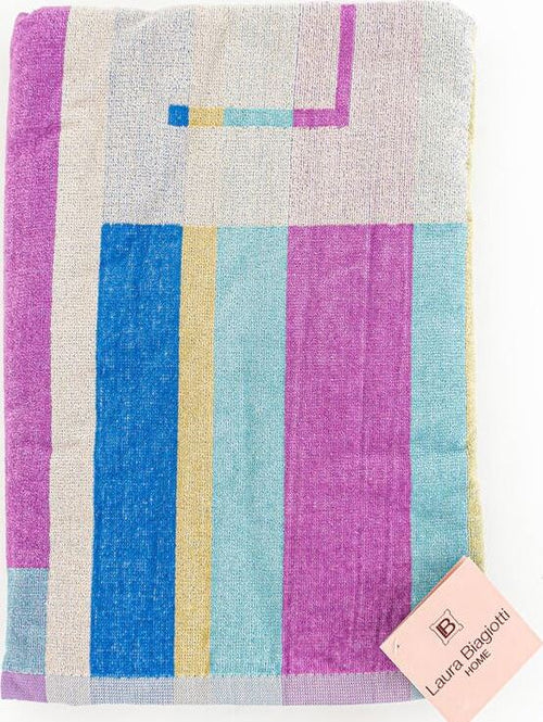 Telo Mare Laura Biagiotti In Morbida Spugna Di Cotone Cinigliata Jacquard Telo Asciugamano Da Mare E Piscina Fantasia Multicolore 90x 170 Cm Casa e cucina/Tessili per la casa/Biancheria da bagno/Asciugamani/Teli mare Puleo Casa - Palermo, Commerciovirtuoso.it