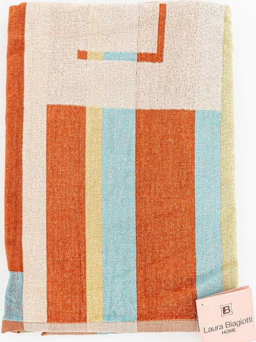 Telo Mare Laura Biagiotti In Morbida Spugna Di Cotone Cinigliata Jacquard Telo Asciugamano Da Mare E Piscina Fantasia Multicolore 90x 170 Cm Casa e cucina/Tessili per la casa/Biancheria da bagno/Asciugamani/Teli mare Puleo Casa - Palermo, Commerciovirtuoso.it