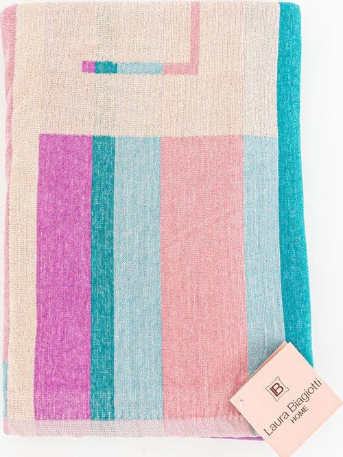Telo Mare Laura Biagiotti In Morbida Spugna Di Cotone Cinigliata Jacquard Telo Asciugamano Da Mare E Piscina Fantasia Multicolore 90x 170 Cm Casa e cucina/Tessili per la casa/Biancheria da bagno/Asciugamani/Teli mare Puleo Casa - Palermo, Commerciovirtuoso.it