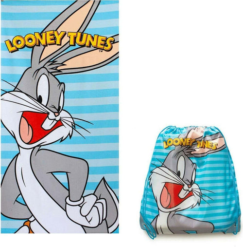 Telo-Mare-Looney-Tunes-con-Sacca