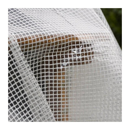 Telo occhiellato antistrappo impermeabile in polietilene Bianco da campeggio 160 gr