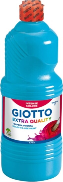 Tempera pronta - 1000ml - cyano - Giotto Giochi e giocattoli/Attività creative/Accessori per disegnare e colorare/Pittura/Colori a tempera Eurocartuccia - Pavullo, Commerciovirtuoso.it