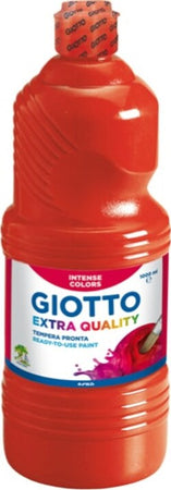 Tempera pronta - 1000ml - rosso vermiglio - Giotto Giochi e giocattoli/Attività creative/Accessori per disegnare e colorare/Pittura/Colori a tempera Eurocartuccia - Pavullo, Commerciovirtuoso.it