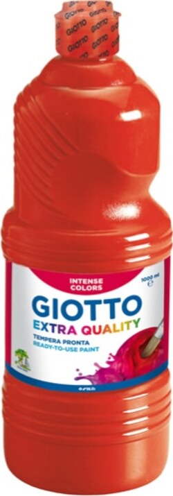 Tempera pronta - 1000ml - rosso vermiglio - Giotto Giochi e giocattoli/Attività creative/Accessori per disegnare e colorare/Pittura/Colori a tempera Eurocartuccia - Pavullo, Commerciovirtuoso.it