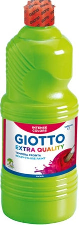 Tempera pronta - 1000ml - verde chiaro - Giotto Giochi e giocattoli/Attività creative/Accessori per disegnare e colorare/Pittura/Colori a tempera Eurocartuccia - Pavullo, Commerciovirtuoso.it