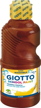 Tempera pronta - 250ml - marrone - Giotto Giochi e giocattoli/Attività creative/Accessori per disegnare e colorare/Pittura/Colori a tempera Eurocartuccia - Pavullo, Commerciovirtuoso.it