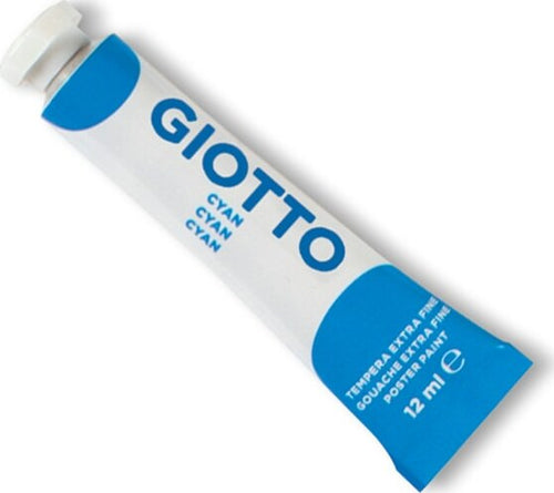 Tempera Tubo 4 - 12ml - cyano - Giotto [multipack] 6 pezzi Giochi e giocattoli/Attività creative/Accessori per disegnare e colorare/Pittura/Colori a tempera Eurocartuccia - Pavullo, Commerciovirtuoso.it