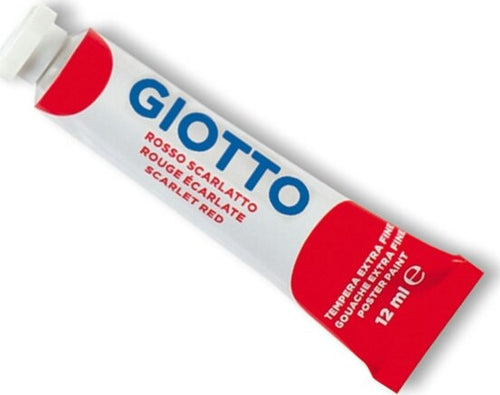 Tempera Tubo 4 - 12ml - rosso scarlatto - Giotto [multipack] 6 pezzi Giochi e giocattoli/Attività creative/Accessori per disegnare e colorare/Pittura/Colori a tempera Eurocartuccia - Pavullo, Commerciovirtuoso.it