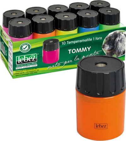 Temperamatite - 1 foro - con contenitore - Lebez [multipack] 10 pezzi Cancelleria e prodotti per ufficio/Penne matite scrittura e correzione/Temperamatite Eurocartuccia - Pavullo, Commerciovirtuoso.it
