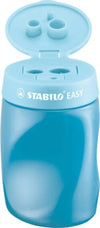 Temperamatite Easy con contenitore - 3 fori - ergonomico - blu - per destrimani - Stabilo Cancelleria e prodotti per ufficio/Penne matite scrittura e correzione/Temperamatite Eurocartuccia - Pavullo, Commerciovirtuoso.it