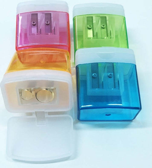 Temperamatite Temperino Con Contenitore Serbatoio 2 Fori Manuale Scuola Ufficio Cancelleria e prodotti per ufficio/Penne matite scrittura e correzione/Temperamatite Trade Shop italia - Napoli, Commerciovirtuoso.it