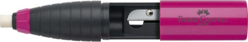 Temperamatite Twist Combi con gomma con contenitore - 1 foro- Faber Castell Cancelleria e prodotti per ufficio/Penne matite scrittura e correzione/Temperamatite Eurocartuccia - Pavullo, Commerciovirtuoso.it