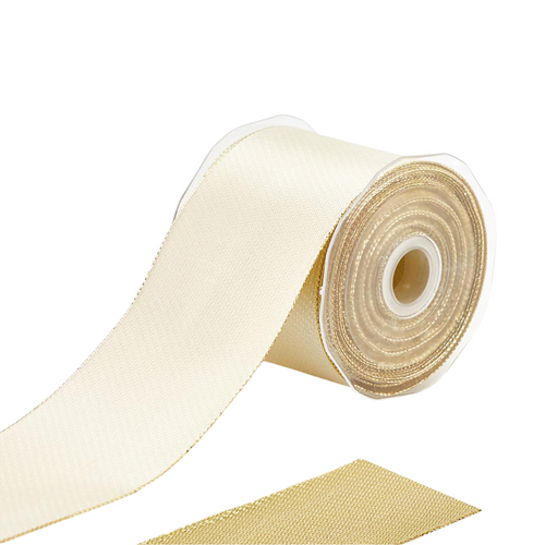 Nastro Classico bicolor retro oro 60 mm x 10 mt per decorazioni e confezioni natalizie
