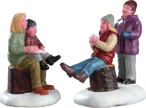 Tempo con la mamma, personaggi per villaggio di Natale in Poliresina Casa e cucina/Decorazioni per interni/Addobbi e decorazioni per ricorrenze/Decorazioni natalizie/Oggettistica MagiediNatale.it - Altamura, Commerciovirtuoso.it