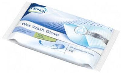 Tena wet wash glove 8pz
