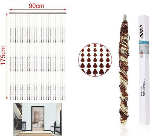 Tenda A Fili Con Perline Colorate Supporto Per Porta 90x175 Cm Moschiera 2002913 Casa e cucina/Tessili per la casa/Decorazioni per finestre/Tende classiche e drappeggi/Tende a pannello Trade Shop italia - Napoli, Commerciovirtuoso.it