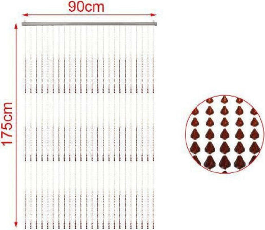 Tenda A Fili Con Perline Colorate Supporto Per Porta 90x175 Cm Moschiera 2002913 Casa e cucina/Tessili per la casa/Decorazioni per finestre/Tende classiche e drappeggi/Tende a pannello Trade Shop italia - Napoli, Commerciovirtuoso.it