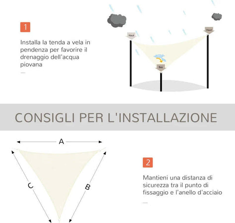 Tenda-a-Vela-Triangolare-Parasole-in-HDPE-per-Spazi-Esterni,-3x3x3-m,-Crema-Bianco-Avorio-ZX201-0617ZX2