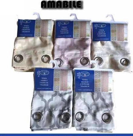 Tenda Amabile Pannello Singolo 8 Borchie Porta Finestra Cucina Bastone 140x280 Cm Casa e cucina/Tessili per la casa/Decorazioni per finestre/Tende classiche e drappeggi/Tende a pannello Trade Shop italia - Napoli, Commerciovirtuoso.it