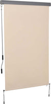 Tenda-Avvolgibile-Parasole-con-Manovella,-Installazione-a-Muro-o-Soffitto,-120x200cm,-Beige-ZS4830-235CWZS4