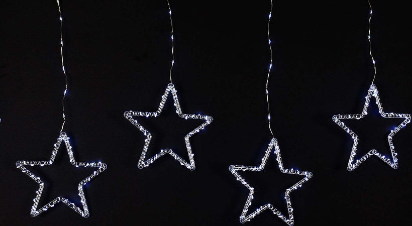 Tenda cascata luminosa con stelle a 440 nanoled per uso interno ed esterno Casa e cucina/Decorazioni per interni/Addobbi e decorazioni per ricorrenze/Decorazioni natalizie/Luci natalizie/Catene luminose per interni MagiediNatale.it - Altamura, Commerciovirtuoso.it