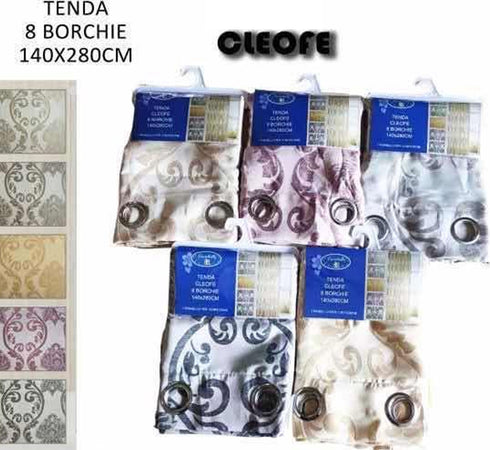 Tenda Cleofe Pannello Singolo 8 Borchie Porta Finestra Cucina Bastone 140x280 Cm Casa e cucina/Tessili per la casa/Decorazioni per finestre/Tende classiche e drappeggi/Tende a pannello Trade Shop italia - Napoli, Commerciovirtuoso.it
