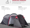 Tenda-da-Campeggio-2-4-Posti-con-Vestibolo-e-Porte-con-Cerniera,-426x206x154cm-Grigio-EM6A20-173CGEM6
