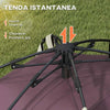Tenda-da-Campeggio-2-Posti-con-2-Finestre-e-Gancio,-in-Poliestere-e-Fibra-di-Vetro,-225x190x130-cm,-Cachi-RQ1A20-388V00KKRQ1