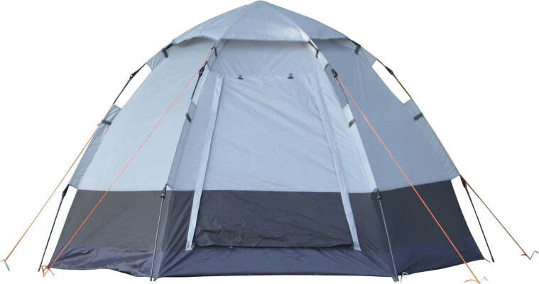 Tenda-da-Campeggio-2-Posti-con-Apertura-Automatica-e-Accessori,-in-Acciaio-e-Tessuto-Oxford,-Grigia-e-Nera-RG3A20-128RG3