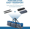 Tenda-da-Campeggio-2-Posti-con-Tasche-e-Gancio,-in-Poliestere-e-Fibra-di-Vetro,-3x2.50x1.30-m,-Blu-RS2A20-055RS2