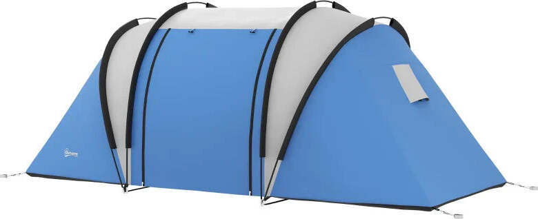 Tenda-da-Campeggio-2-Posti-Impermeabile-con-2-Stanze-Borsa-di-Trasporto,-220x450x180-cm,-Blu-EH7A20-387V00BUEH7