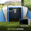 Tenda-da-Campeggio-2-Posti-Impermeabile-con-2-Stanze-Borsa-di-Trasporto,-220x450x180-cm,-Blu-EH7A20-387V00BUEH7
