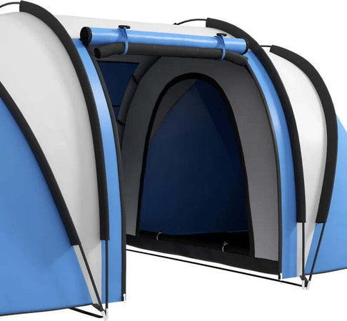 Tenda-da-Campeggio-2-Posti-Impermeabile-con-2-Stanze-Borsa-di-Trasporto,-220x450x180-cm,-Blu-EH7A20-387V00BUEH7