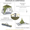 Tenda-da-Campeggio-2-Posti-Pop-Up-con-Porta-a-Cerniera-e-3-Finestre,-240x240x199cm,-Verde-EH6A20-054GNEH6