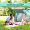 Tenda-da-Campeggio-3-Persone-a-Cupola,-Tenda-Pop-Up-Automatica-a-Igloo,-286x209x122cm,-Azzurro-EK9A20-261EK9