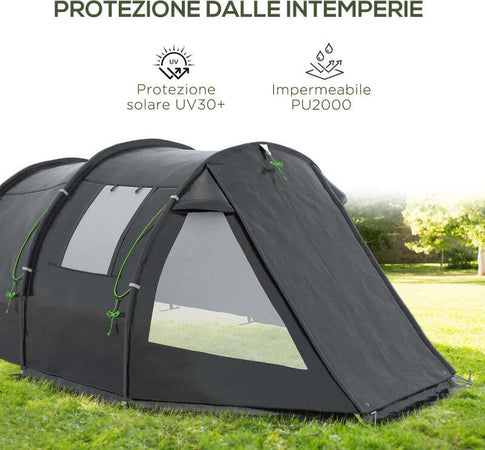 Tenda-da-Campeggio-3-Posti-con-2-Stanze-Interne-con-Finestre-e-Coperture,-475x264x172-cm,-Nero-EJ8A20-285V00BKEJ8