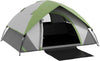 Tenda-da-Campeggio-3-Posti-con-Finestra-a-Rete,-in-Poliestere,-Fibra-di-Vetro-e-PE,-210x150x110-cm,-Grigio-e-Verde-RJ2A20-407V00GNRJ2