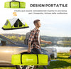 Tenda-da-Campeggio-4-posti-con-2-Spazi-Separati,-in-Poliestere-e-Fibra-di-Vetro,-450x215Px180-cm,-Verde-EG5A20-422V00YGEG5