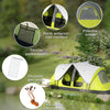 Tenda-da-Campeggio-4-posti-con-2-Spazi-Separati,-in-Poliestere-e-Fibra-di-Vetro,-450x215Px180-cm,-Verde-EG5A20-422V00YGEG5