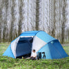 Tenda-da-Campeggio-4-Posti-con-2-Zone-Notte-e-Borsa-da-Trasporto,-430×240×170-cm,-Bianco-e-Azzurro-EL9A20-044EL9