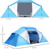 Tenda-da-Campeggio-4-Posti-con-2-Zone-Notte-e-Borsa-da-Trasporto,-430×240×170-cm,-Bianco-e-Azzurro-EL9A20-044EL9
