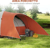 Tenda-da-Campeggio-5-6-Posti-con-Portico,-Impermeabile-3000mm-con-Borsa-di-Trasporto,-Arancione-WI6A20-396V00OGWI6