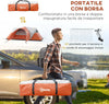 Tenda-da-Campeggio-5-6-Posti-con-Portico,-Impermeabile-3000mm-con-Borsa-di-Trasporto,-Arancione-WI6A20-396V00OGWI6