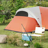 Tenda-da-Campeggio-5-6-Posti-con-Portico,-Impermeabile-3000mm-con-Borsa-di-Trasporto,-Arancione-WI6A20-396V00OGWI6