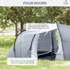 Tenda-da-Campeggio-5-Posti-con-2-Camere-Impermeabile-con-Baldacchino,-590x245x193-cm,-Grigio-WA1A20-287V00CGWA1