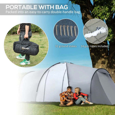Tenda-da-Campeggio-5-Posti-con-2-Camere-Impermeabile-con-Baldacchino,-590x245x193-cm,-Grigio-WA1A20-287V00CGWA1