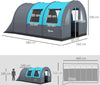 Tenda-da-Campeggio-5-Posti-Impermeabile-con-Zona-Notte-e-Giorno,-in-Poliestere,-480x260x200-cm,-Grigio-e-Blu-WP9A20-373V00GYWP9