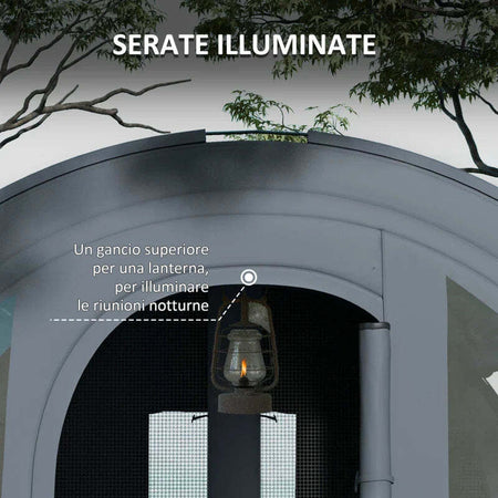 Tenda-da-Campeggio-5-Posti-Impermeabile-con-Zona-Notte-e-Giorno,-in-Poliestere,-480x260x200-cm,-Grigio-e-Blu-WP9A20-373V00GYWP9